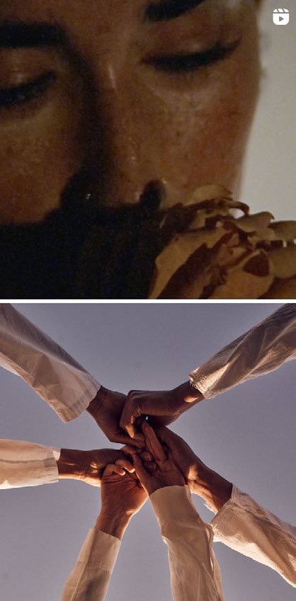 Corporate team in a facilitated sound reset session